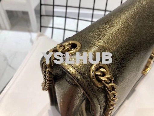 Replica Yves Saint Laurent YSL Niki Medium in Metallic Leather Champag 7