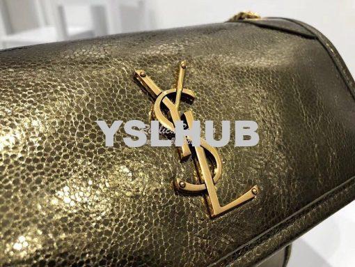 Replica Yves Saint Laurent YSL Niki Baby in Metallic Leather Champagne 5