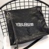 Replica Saint Laurent YSL Niki Medium Shopping Bag In Crinkled Vintage 13