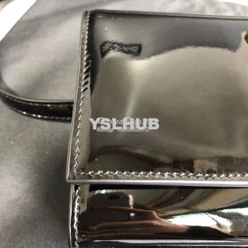 Replica Saint Laurent YSL Kate Belt Bag In Patent Leather 534395 Black 3