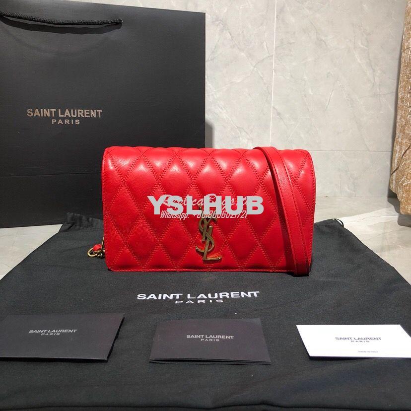 Replica Saint Laurent YSL Angie Chain Bag In Diamond-quilted Lambskin 11