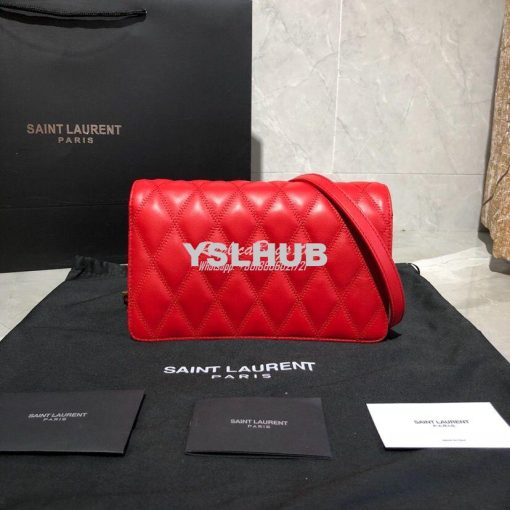 Replica Saint Laurent YSL Angie Chain Bag In Diamond-quilted Lambskin 5