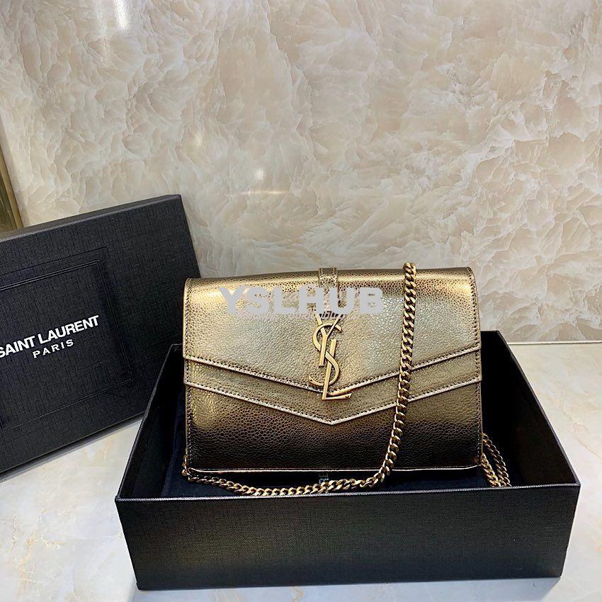 Replica Saint Laurent YSL Sulpice Chain Wallet In Smooth Leather 55476 10