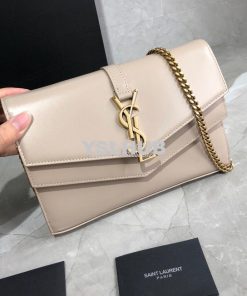 Replica Saint Laurent YSL Sulpice Chain Wallet In Smooth Leather 55476 2