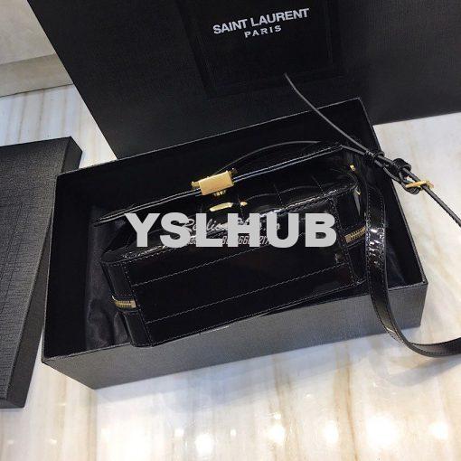 Replica Saint Laurent YSL Vicky Camera Bag In Quilted Patent Leather 5 5