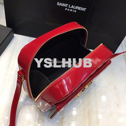 Replica Saint Laurent YSL Vicky Camera Bag In Quilted Patent Leather 5 6