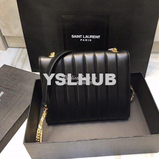 Replica Saint Laurent YSL Vicky Chain Wallet In Quilted Lambskin 55412 10