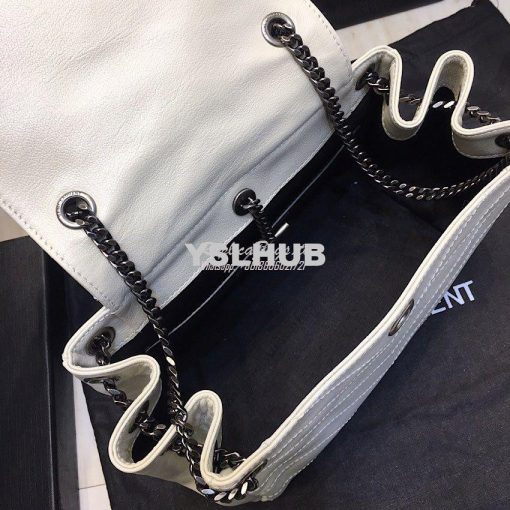 Replica Saint Laurent YSL Small Nolita Bag In Vintage Leather White 5