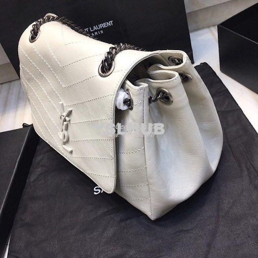 Replica Saint Laurent YSL Medium Nolita Bag In Vintage Leather White 2