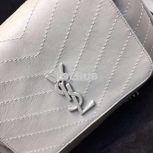 Replica Saint Laurent YSL Medium Nolita Bag In Vintage Leather White 3