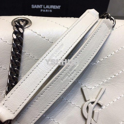 Replica Saint Laurent YSL Medium Nolita Bag In Vintage Leather White 4