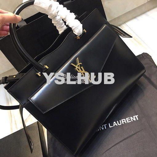 Replica Saint Laurent YSL Uptown Medium Tote In Shiny Smooth Leather 5 2