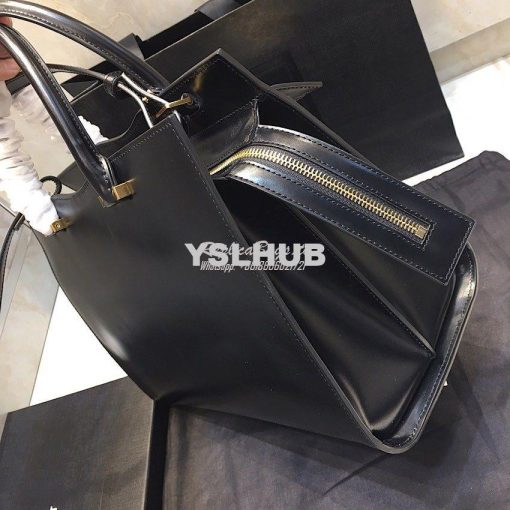 Replica Saint Laurent YSL Uptown Medium Tote In Shiny Smooth Leather 5 3