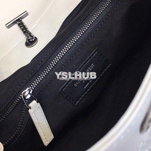 Replica Saint Laurent YSL Medium Nolita Bag In Vintage Leather White 8