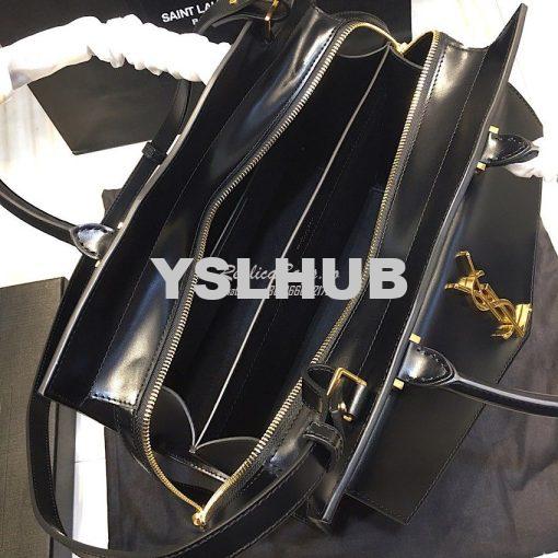 Replica Saint Laurent YSL Uptown Medium Tote In Shiny Smooth Leather 5 6
