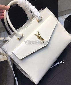 Replica Saint Laurent YSL Uptown Medium Tote In Shiny Smooth Leather 5