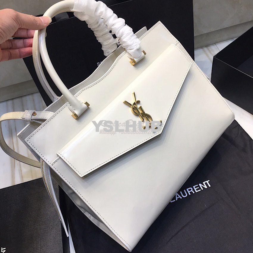 Replica Saint Laurent YSL Uptown Medium Tote In Shiny Smooth Leather 5