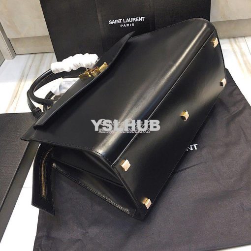Replica Saint Laurent YSL Uptown Medium Tote In Shiny Smooth Leather 5 8