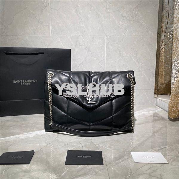 Replica Saint Laurent YSL Uptown Medium Tote In Shiny Smooth Leather 5 9