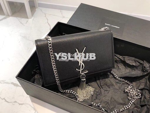 Replica YSL Saint Laurent Kate Bag With Tassel In Grain De Poudre Leat 9