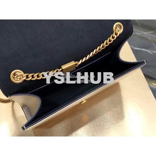 Replica YSL Saint Laurent Kate Chain Wallet With Tassel In Laminated L 6