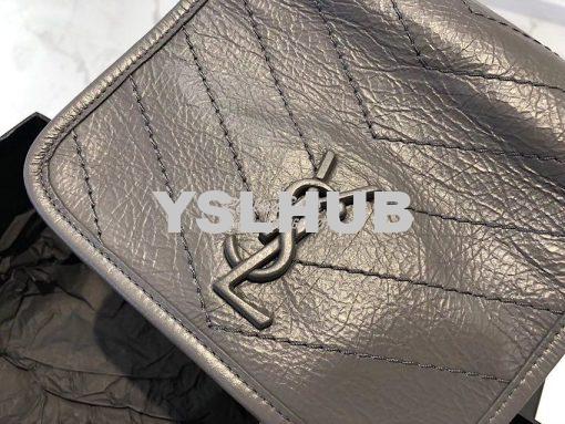 Replica YSL Saint Laurent Niki Chain Wallet In Crinkled Vintage Leathe 5