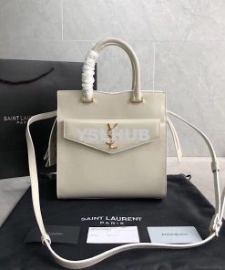 Replica Saint Laurent YSL Uptown Small Tote In Shiny Smooth Leather 56