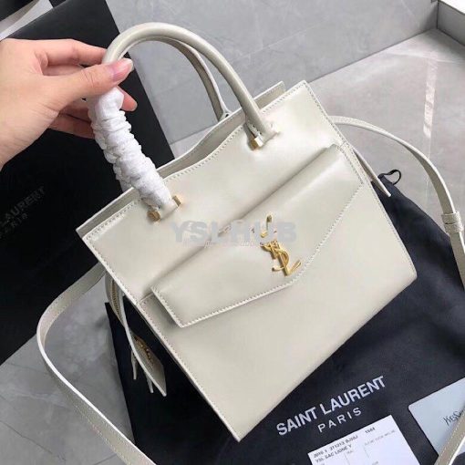 Replica Saint Laurent YSL Uptown Small Tote In Shiny Smooth Leather 56 2