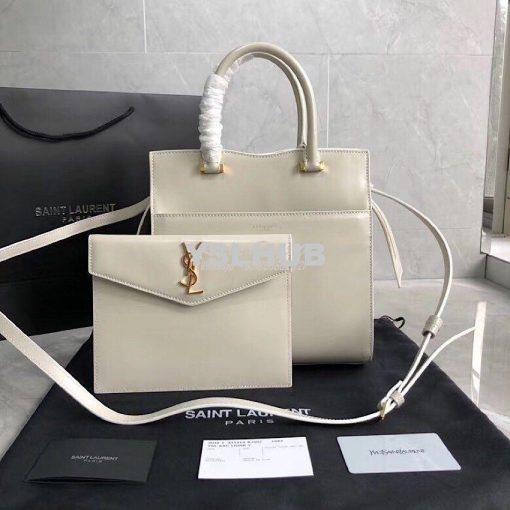 Replica Saint Laurent YSL Uptown Small Tote In Shiny Smooth Leather 56 3