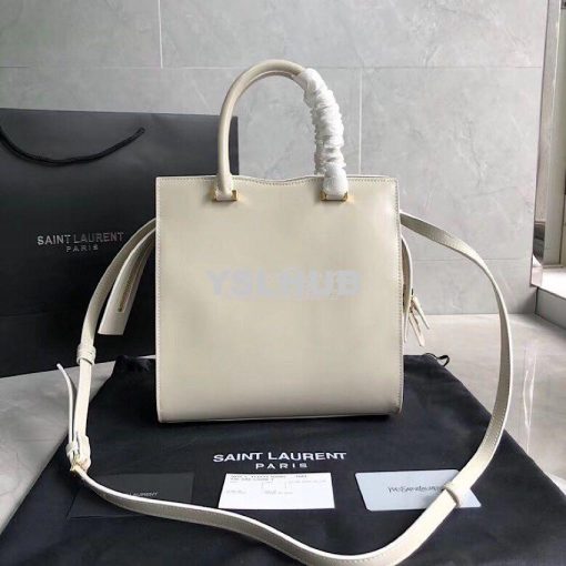 Replica Saint Laurent YSL Uptown Small Tote In Shiny Smooth Leather 56 7