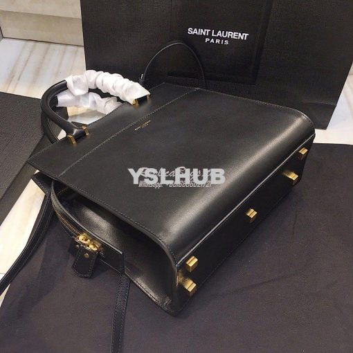 Replica Saint Laurent YSL Uptown Small Tote In Shiny Smooth Leather 56 3