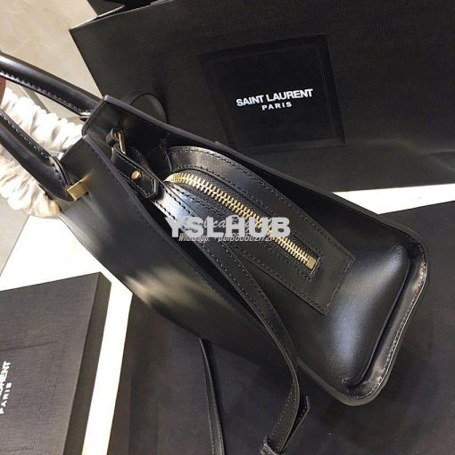 Replica Saint Laurent YSL Uptown Small Tote In Shiny Smooth Leather 56 4
