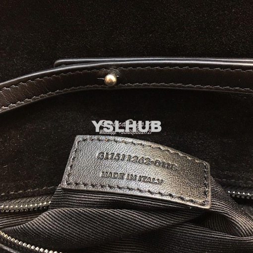 Replica Saint Laurent YSL Le Sept Stud Chain Bag in black leather 8