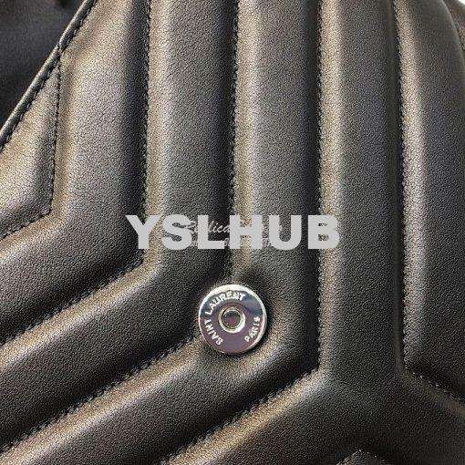 Replica Saint Laurent YSL LouLou Leather Top Handle Bag Black 8