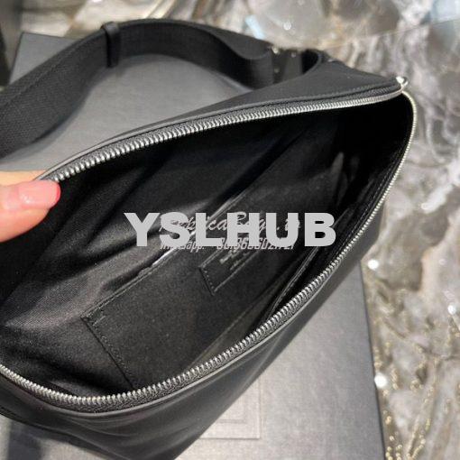 Replica YSL Saint Laurent Classic Belt Bag In Soft Black Leather 6