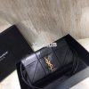 Replica YSL Saint Laurent Medium Loulou Bag In Black "Y" Matelassé Lea 14