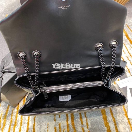 Replica YSL Saint Laurent Medium Loulou Bag In Black "Y" Matelassé Lea 6