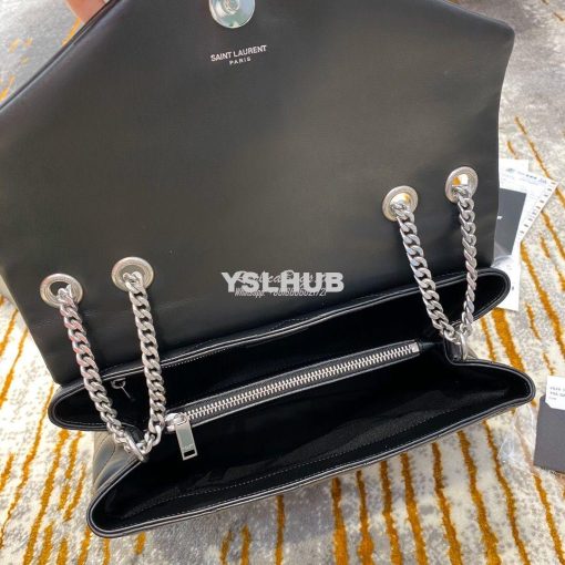 Replica YSL Saint Laurent Medium Loulou Bag In Black "Y" Matelassé Lea 8