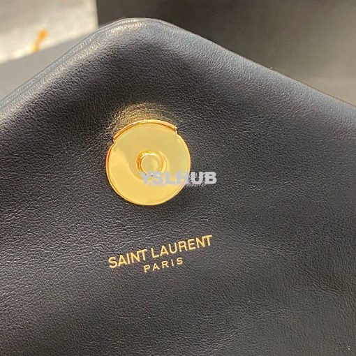 Replica YSL Saint Laurent Medium Loulou Bag In Black "Y" Matelassé Lea 7
