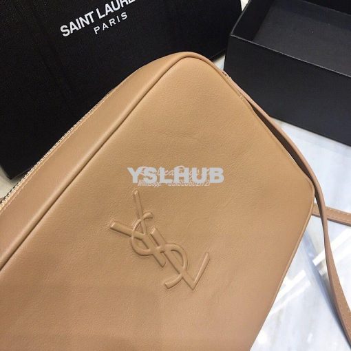 Replica YSL Saint Laurent Lou Camera Bag In Smooth Leather 520533 Ligh 2