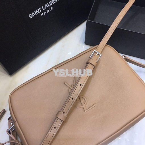 Replica YSL Saint Laurent Lou Camera Bag In Smooth Leather 520533 Ligh 3