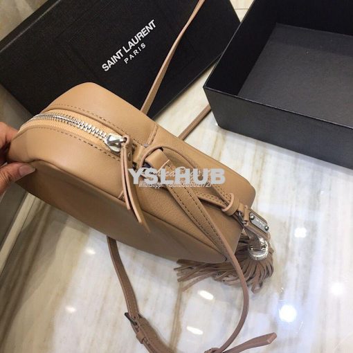 Replica YSL Saint Laurent Lou Camera Bag In Smooth Leather 520533 Ligh 4