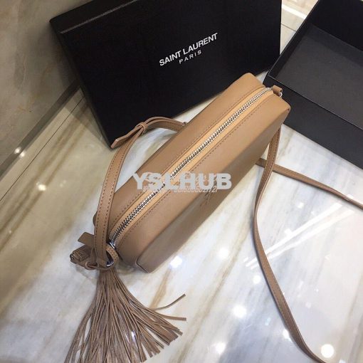 Replica YSL Saint Laurent Lou Camera Bag In Smooth Leather 520533 Ligh 6