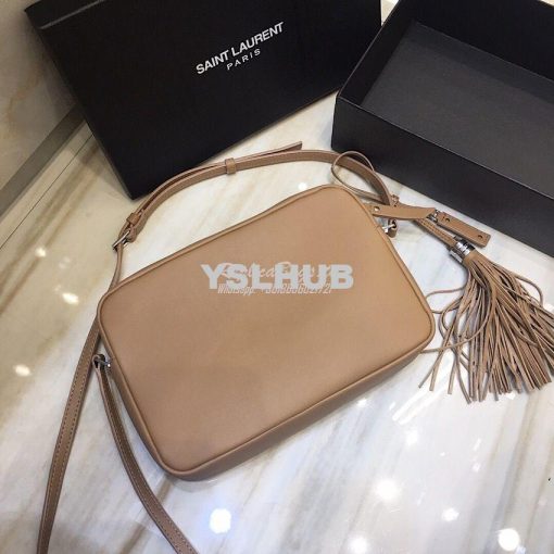Replica YSL Saint Laurent Lou Camera Bag In Smooth Leather 520533 Ligh 9