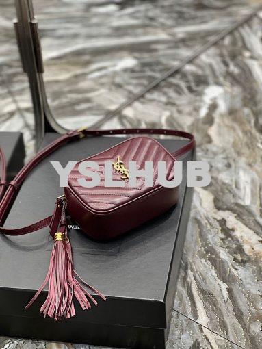 Replica YSL Saint Laurent Lou Belt Bag In Quilted Leather Red 5