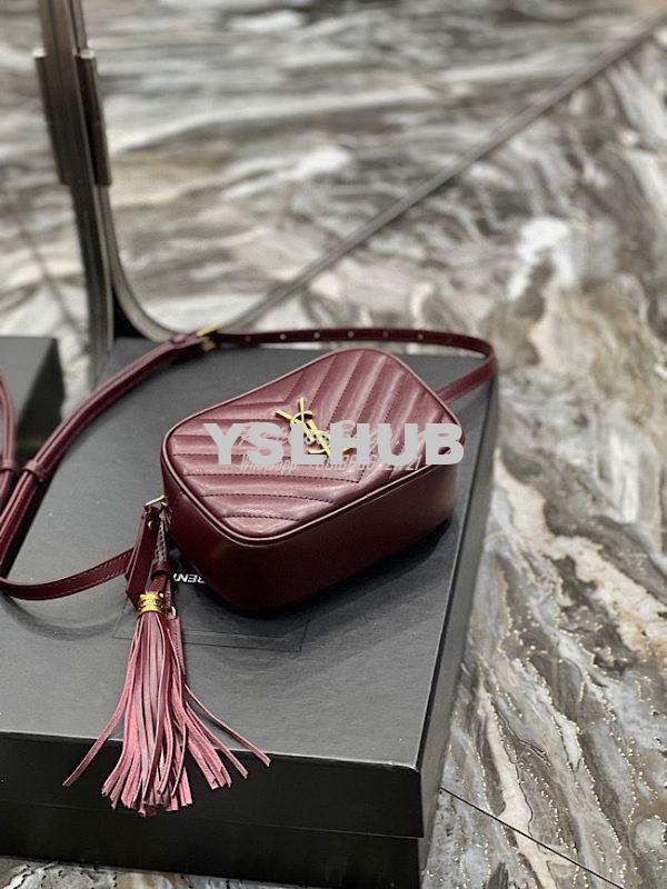 Replica YSL Saint Laurent Lou Belt Bag In Quilted Leather Red 5