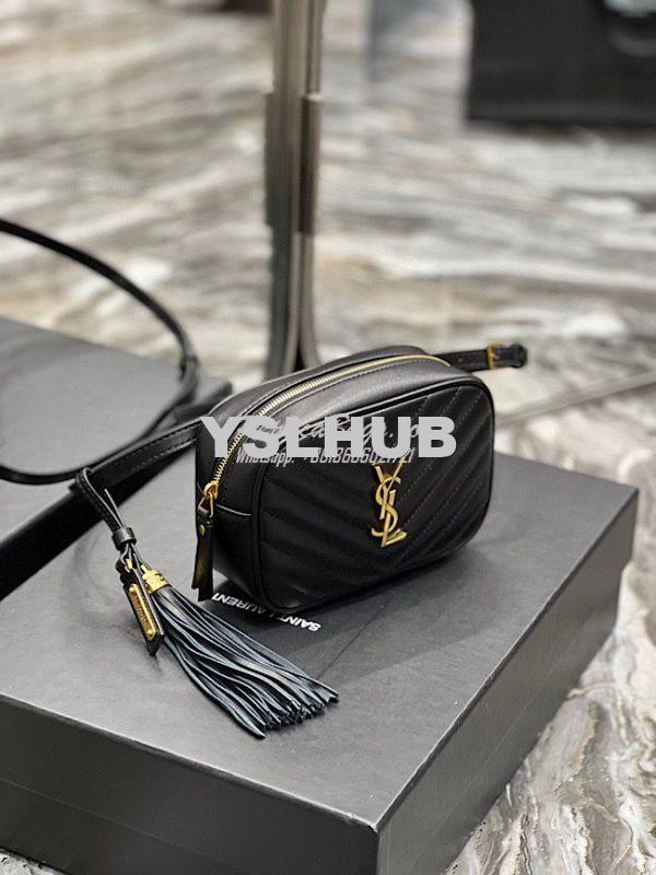 Replica YSL Saint Laurent Lou Belt Bag In Quilted Leather Black 3