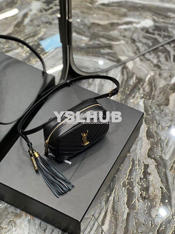 Replica YSL Saint Laurent Lou Belt Bag In Quilted Leather Black 5