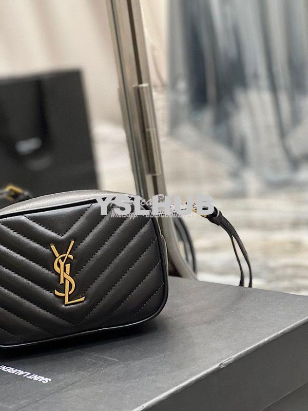 Replica YSL Saint Laurent Lou Belt Bag In Quilted Leather Black 8