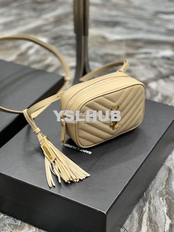 Replica YSL Saint Laurent Lou Belt Bag In Quilted Leather Nude 3